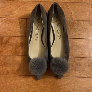 Sole society gray heels